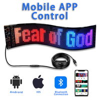 Contrôle par application mobile, LED RGB Devil Eye : écran doux intelligent, clignotant dynamique, panneau de voiture pour camion et camionnette