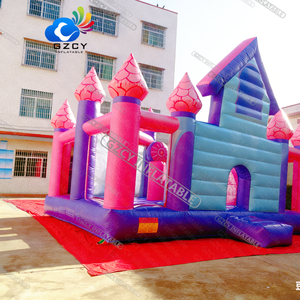 Fábrica al por mayor personalizado <span class=keywords><strong>Luna</strong></span> comercial PVC inflable Casa de rebote Unisex Jumping Castle Blower venta diversión impresa - Product Image 2