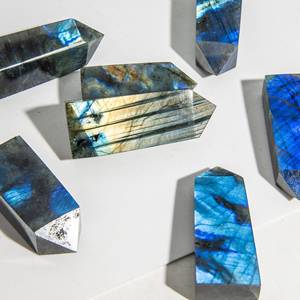 Obelisco de Labradorita con Destello Azul, Cristal Natural al por Mayor, Piedra Preciosa Suelta para Manualidades y Decoración del Hogar - Product Image 5