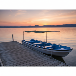 Grandsea - Bote <span class=keywords><strong>de</strong></span> Fibra <span class=keywords><strong>de</strong></span> Vidrio Insumergible <span class=keywords><strong>de</strong></span> 7 m con Toldo, Tipo Banana, Panga, Wasen, Taxi Acuático Pequeño, Bote <span class=keywords><strong>de</strong></span> <span class=keywords><strong>Pasajeros</strong></span> en Venta - Product Image 2