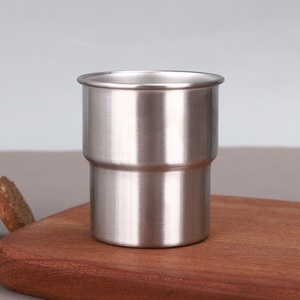 10 Unzen Tee tasse Set Ein schicht ige 304 Edelstahl Kaffeetasse für Camping für kalte Getränke Bier oder Schluck kaffee becher - Product Image 6