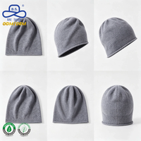 Bonnet tricoté en laine mélangée et cachemire, style streetwear hiver décontracté, personnalisable avec étiquette de logo privé pour promotion et vente en gros