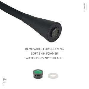 Trompeta giratoria de 360 grados, grifos flexibles de silicona caliente y fría de acero inoxidable, caño de cocina, 2 vías de lavado, grifo mezclador de fregadero - Product Image 3