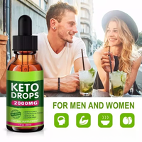 OEM Private Label Pure Liquid Keto Drops Exogenous Ketones Burner Keto Drops pour hommes et femmes