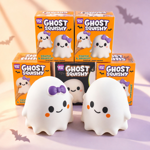 Vente Flash Transfrontalière : Jouet Squishy Fantôme d'Halloween en TPR à Rebond Lent, Anti-Stress et Décompression, Boîte Mystère, Cadeau - Product Image 2