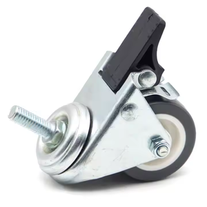 Sysanjang Nhiệm Vụ Nặng Nề 6 "Xoay Caster Bánh Xe Phanh Đôi Ngoài Trời Bánh 75Mm Thép Sắt Cao Su Polypropylene - Product Image 3