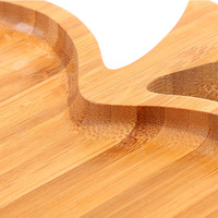 Plateau à manger en bambou de qualité supérieure Plateau de service polyvalent naturel pour griller, barbecue, thé, café et décor ottoman Pâté de bambou
