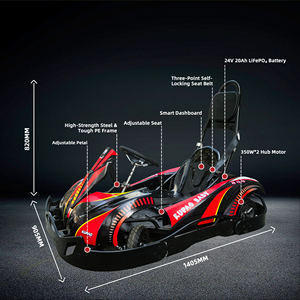 Karting électrique pour enfants à batterie 24V, 25 km/h, avec moteur au lithium intégré – Le best-seller - Product Image 2