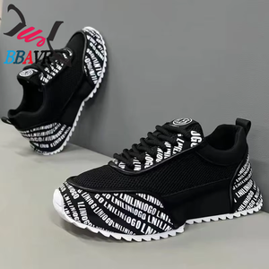 Zapatillas deportivas casuales de verano para hombre de European Station, transpirables, de malla, con letras impresas, estilo Cyber Celebrity, con cordones, de EVA - Product Image 4
