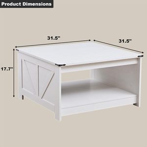 Tavolino convertibile MDF in legno con scaffale aperto Design casale <span class=keywords><strong>salvaspazio</strong></span> per uso domestico per soggiorno studio zona pranzo - Product Image 4