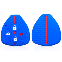 Étui porte-clés en gel de silice pour Toyota Yaris/Vitz Auris Mk I 2007 Corolla Verso Hilux 7 RAV4 Porte Camry 2/3/4 boutons