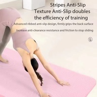Tapis de yoga NBR antidérapant, épaissi, élargi et allongé, pour débutants unisexes, usage domestique, entraînements, danse, fitness