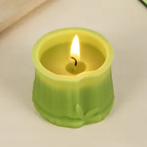 Creative Bamboo Shape Designed Scented Candle Wholesale Home Decoration Candles Ornaments Holiday Souvenirs