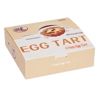 Boîte à tartelettes universelle jetable à fenêtre transparente pour desserts, lot de 4, emballage portugais fait main Sheng Lai Qiang Guangzhou
