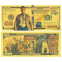 2026 Gran Venta: Billete de Colección de 16 Diseños de Guerra Espacial de Ciencia Ficción Estadounidense, Bañado en Oro de 24K