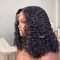 Perruques Lace Closure en cheveux humains bruts cambodgiens à ondulations profondes de 10 à 30 pouces, Perruque Full Lace Frontal HD en cheveux vierges birmans bouclés crépus avec baby hair