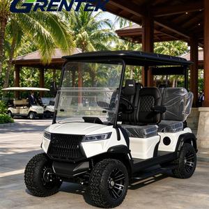 Voiturette de golf électrique tout-terrain 4 places, couleur personnalisée, avec suspension indépendante et pneus de 12-14 pouces - Product Image 1