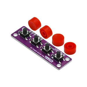 Módulo de interruptor táctil de cuatro botones compatible con <span class=keywords><strong>sensor</strong></span> de placa de desarrollo <span class=keywords><strong>Arduino</strong></span> Raspberry PI 51 MCU Suite Personalizar - Product Image 1