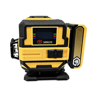 Niveau laser vert industriel S59-LG12D, 12 lignes, auto-nivelant, 360°, étanche, batterie au lithium pour la construction