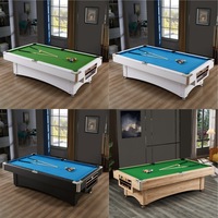 Table de billard multifonctionnelle 3-en-1 avec retour automatique de balles, pour usage domestique, norme américaine, billard commercial, usage intérieur, purement de qualité