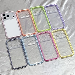 Funda de Teléfono Transparente de TPU Suave de Lujo para iPhone 18 17 Air 16E 15 14 13 12 11 Pro Max Plus, Color Caramelo, Protección de Cámara - Product Image 1