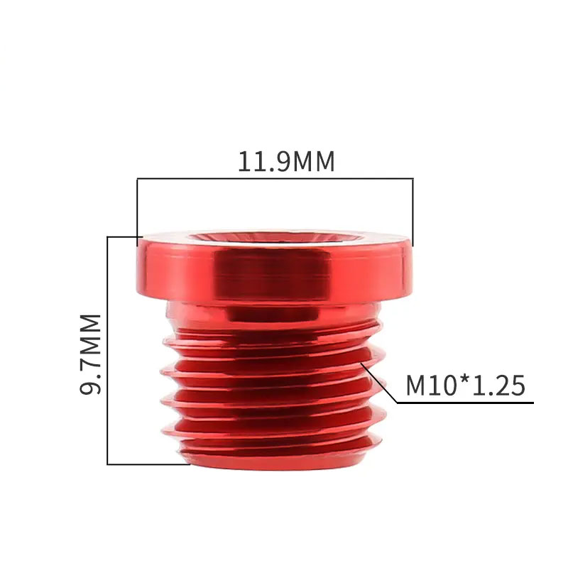 Post Plug Bolt 4pcs Aluminum Alloy Bike Brake Screw M10