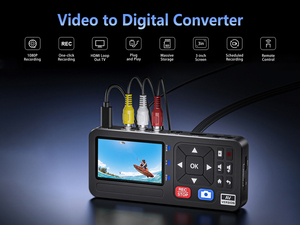 Convertidor de <span class=keywords><strong>Video</strong></span> Analógico a Digital CVBS S-<span class=keywords><strong>Video</strong></span> 720P a MP4 1080P, Grabadora de <span class=keywords><strong>Video</strong></span> AV, Tarjeta de Captura para Cintas VHS, DVD y Cassette - Product Image 2