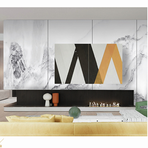 Plaque de marbre texturé haute définition à texture continue / Panneau <span class=keywords><strong>mural</strong></span> et planche en placage de bois de bambou carbonisé - Product Image 5