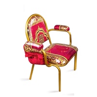CH-C07, De Luxe Sur Mesure Coran Renversé En Métal Église Culte Musulman Prière Chaise Pliante Mosquée Chaises Avec Livre Sac