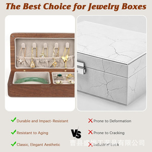 Japanese Style Wooden Jewelry Box Rectangle Covered For Home <b>Dressing</b> <b>Table</b> Valentine Gift <b>Storage</b> - Product Image 5