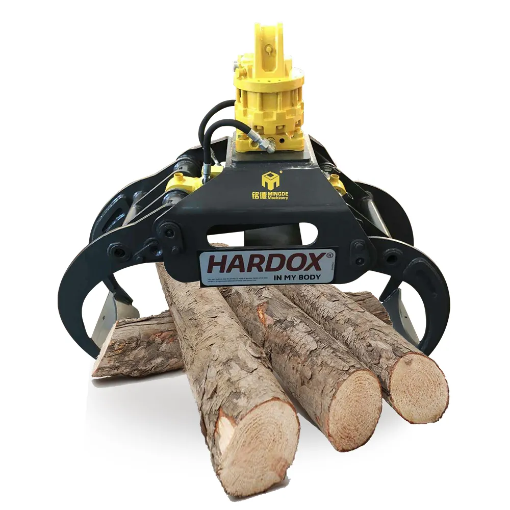 MONDE 유압 통나무 그래플을 회전하는 나무 그래플은 3t 굴착기 용 일반 임업 도구