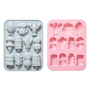 Molde <span class=keywords><strong>de</strong></span> Silicona AE115 para Kebabs <span class=keywords><strong>de</strong></span> Langosta a <span class=keywords><strong>la</strong></span> <span class=keywords><strong>Parrilla</strong></span>, Pescado a <span class=keywords><strong>la</strong></span> <span class=keywords><strong>Parrilla</strong></span> y Otros Platillos <span class=keywords><strong>de</strong></span> Barbacoa, Molde para Pastel <span class=keywords><strong>de</strong></span> Chocolate - Product Image 1