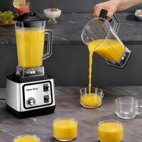 Silver crest Blender 2 en 1 Bardefu Blender Machine 1000W Professional Commercial Smoothie Mixer Grinder Mixeur Blender