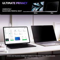 Écran de confidentialité magnétique pour Macbook Air 13,6/13 pouces (2022-2025, M2, M3, M4) Filtre de confidentialité mat amovible pour Macbook 13,6 pouces