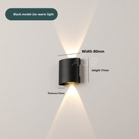 Applique murale LED avec éclairage vers le haut pour salon, villa, couloir, cour, terrasse, jardin – Luminaire mural créatif effet « wall washer »