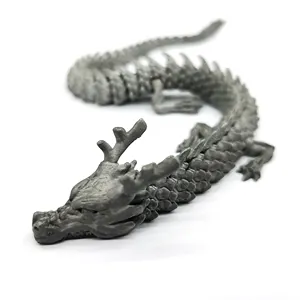 Dịch Vụ In Hình Rồng Bằng Nhôm Đồ Chơi Rồng Trung Quốc In 3D Có Khớp Nối Linh Hoạt Bằng Kim Loại SLM 3D