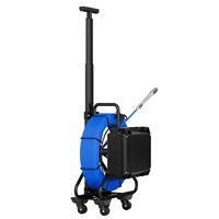 Caméra d'inspection de tuyaux DVR IPS 9 pouces avec sonde localisatrice 512 Hz, compteur de distance autonivelant pour égouts, endoscope industriel 7 mm