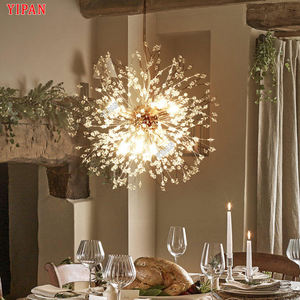 ألعاب نارية فاخرة رائعة شكل مصباح زجاجي قلادة فيلا فندق معلقة ثريا ليد - Product Image 2