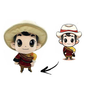 Op maat gemaakte pluche poppen zonder minimale afnamehoeveelheid, met kleding, van minky stof, fabrikant van op maat gemaakte knuffels, pluche kussens en sleutelhangers - Product Image 4