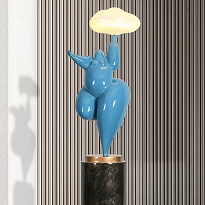 Escultura de Figura Abstracta Personalizada OEM de FRP, Estatua de Personaje de Fibra de Vidrio con Color Sólido Degradado, Escultura <span class=keywords><strong>Art</strong></span>ística para Suelo para Propiedades Inmobiliarias - Product Image 4