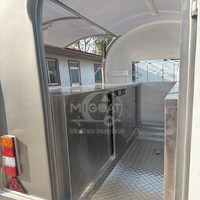 Camion de restauration en acier inoxydable à vendre, boîte de rangement verrouillable avec table de travail, meilleur prix