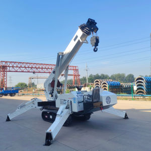 Best Selling Spider <span class=keywords><strong>Crane</strong></span> 8ton Diesel Powered Mobile Spider <span class=keywords><strong>Crane</strong></span> Guindaste De Elevação Com Controle Remoto Rastreador Personalizado - Product Image 4