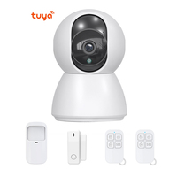Caméra IP Tuya IOT sans fil portable, système d'alarme ABS pour contrôle à distance via application, détecteur de mouvement PIR C23B pour la sécurité domestique