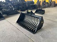 RSBM Heavy Duty 8T Excavator Skeleton Sieve Bucket untuk CAT 308 307 Grid Bucket untuk Pembersihan Lahan