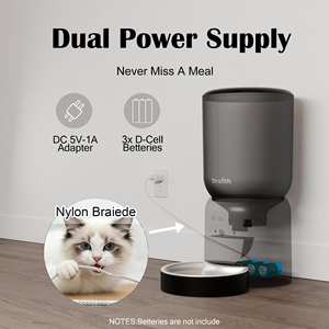 Comedero Inteligente Automático para Mascotas de Gran Capacidad, Dispensador de Comida para Perros y Gatos con Temporizador, Venta al por Mayor Directo de Fábrica - Product Image 2