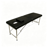 Table de massage multifonctionnelle moderne pliable et réglable en PU et acier inoxydable, avec éponge haute densité, pour chambre et salle de bain – Meilleure vente