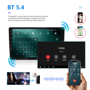 Radio de coche <span class=keywords><strong>Android</strong></span> 10 con CarPlay, pantalla táctil completa de 9 pulgadas, GPS Universal, Subwoofer, Mirror Link, Wifi, reproductor de DVD con funciones completas - Product Image 4