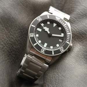 Reloj de Buceo para Hombre de Alta Calidad, Reloj Mecánico Automático Resistente al Agua, Esfera Luminosa, Brazalete de Acero Inoxidable, Reloj Clásico Negro - Product Image 1