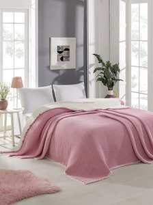 Muselina tejido interior fibra de algodón relleno 100% algodón manta voluminosa pesada gruesa 160x220cm 62x86 pulgadas manta de colección lisa - Product Image 3