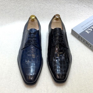 Chaussures de Ville Habillées pour Hommes en Cuir Véritable d'Automne, Confortables et Personnalisables, Style <span class=keywords><strong>Derby</strong></span> à Bout Pointu, Idéales pour le Bureau et les Affaires - Product Image 3